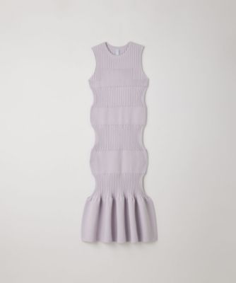 FLUTED SLEEVELESS MERMAID DRESS